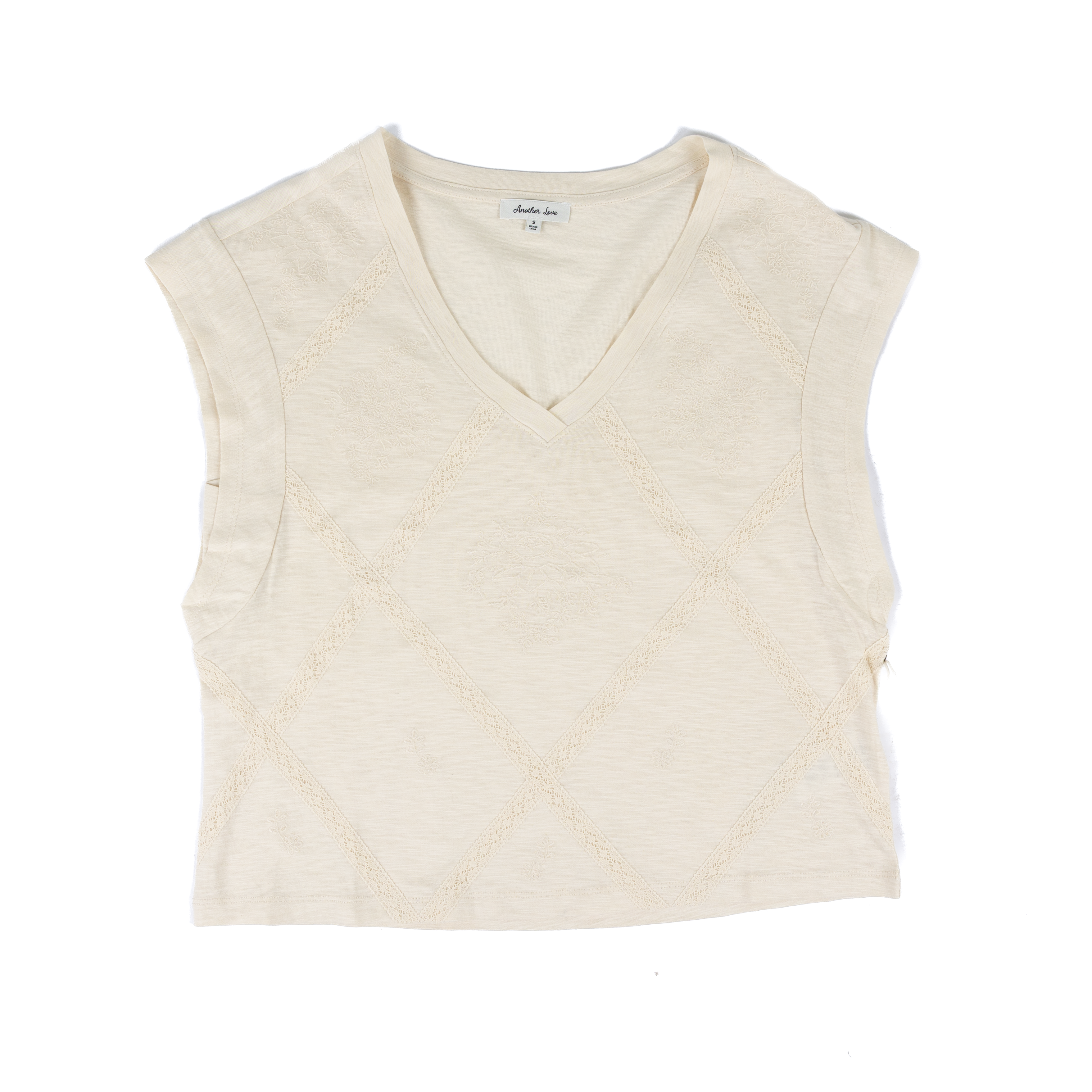 Women's Another Love Vintage Cream Graciela T-shirt VCKN1773L1VCR