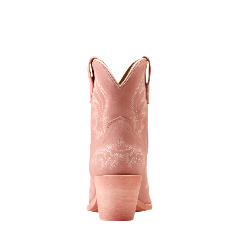 Women's Ariat  Carnation Pink Suede Chandler Western Bootie 10050900