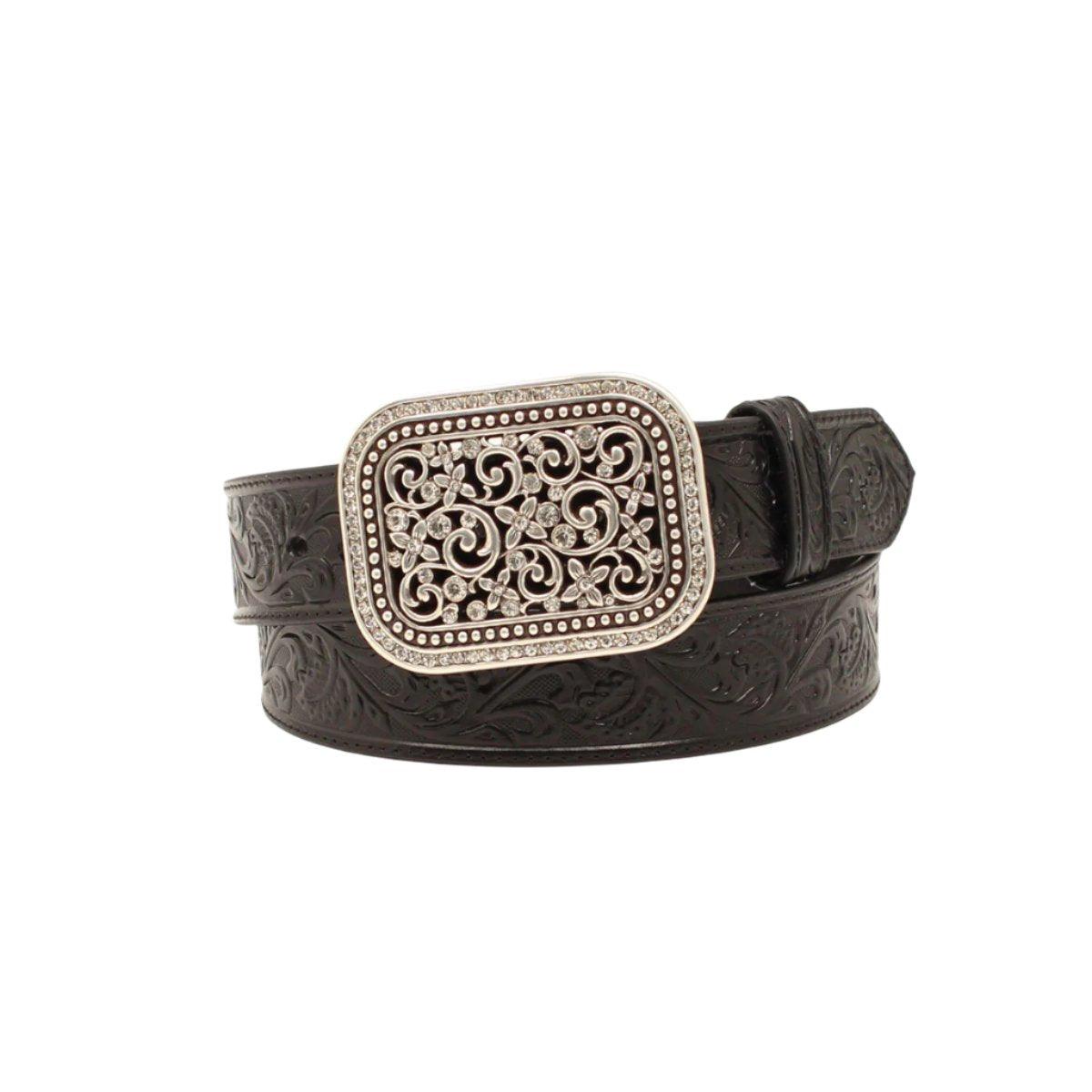 Women's Ariat Floral Embossed Belt A10006901 - Crazy House Western Wear