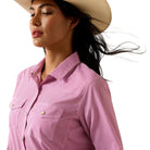 Women's Ariat Rose Sorbet Striped Western VentTEK Shirt 10075361