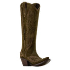 Women's Ariat Soft Olive Suede Casanova X Toe Western Boot 10074323