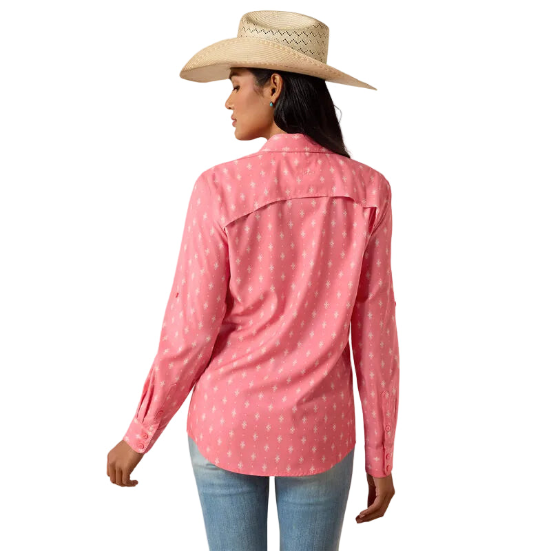 Women's Ariat Sun Kissed Floral Print VentTEK Long Sleeve Button Up 10071142