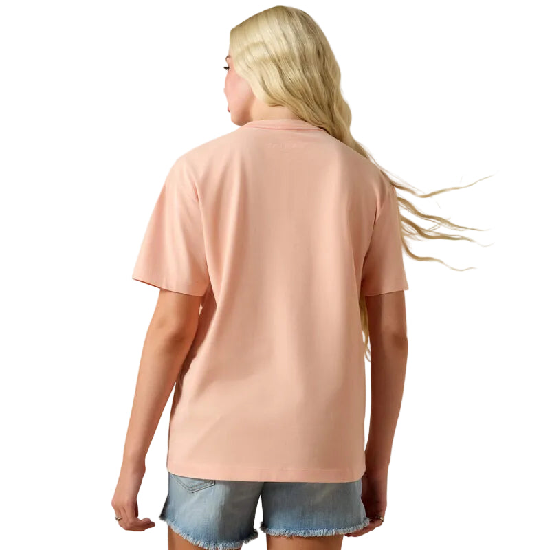 Women's Ariat Tropical Peach Cowgirl at Heart T-Shirt 10071111