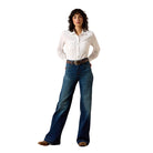 Women's Ariat White Western Long Sleeve VentTEK Shirt 10071068