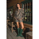 Women's Bayou Dark Woodland Camo Fleece Sweatshirt TJ31367-BAYOU