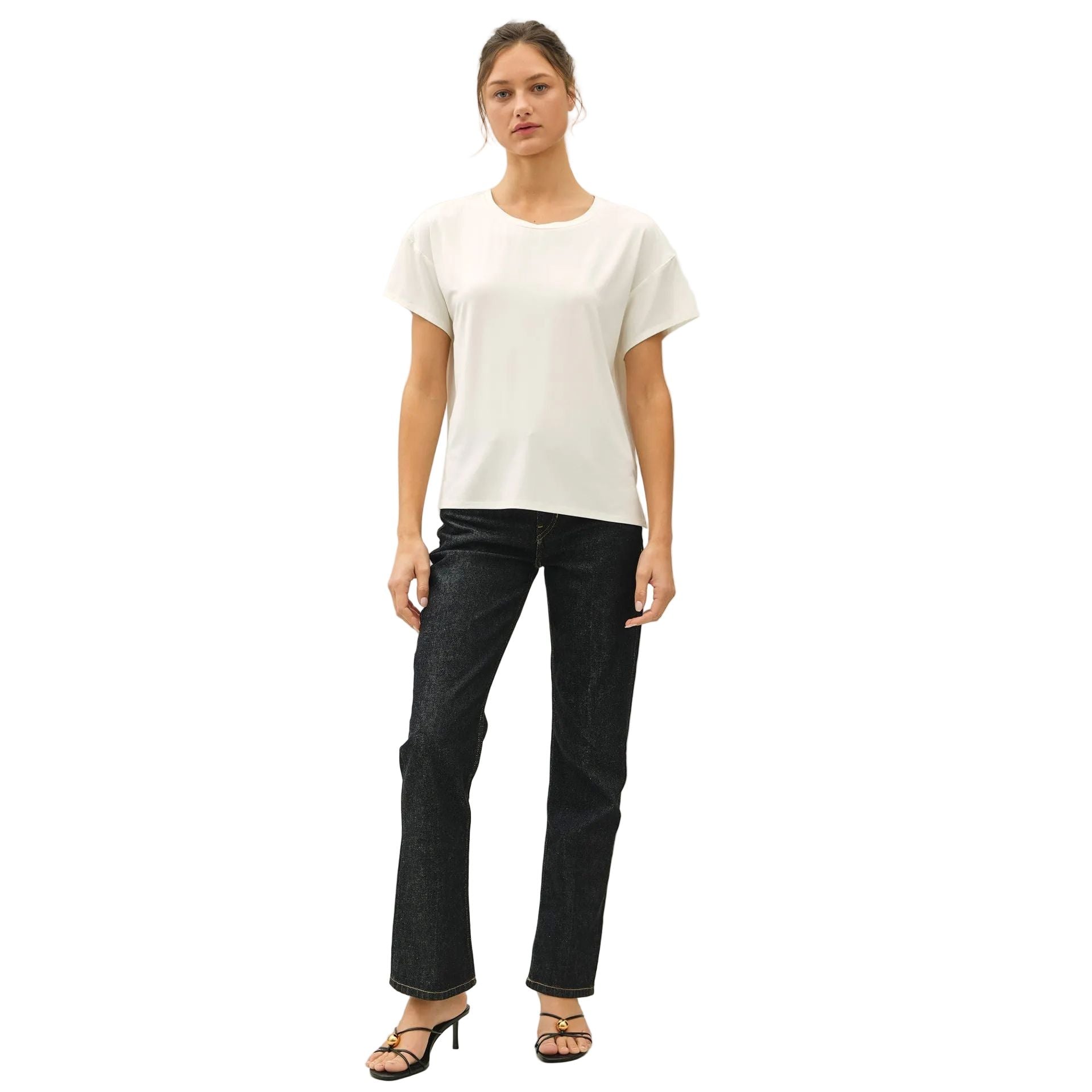 Women's Be Cool Bamboo/modal Crewneck Oversized T-shirt 19884