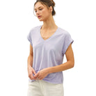 Women's Be Cool Bamboo/modal V-neck Dolman Cap Sleeve T-shirt 19744