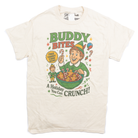 Women's Beige "Buddy Bites" Christmas T-shirt