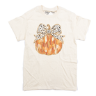 Women's Beige Dot Bow Pumpkin T-shirt