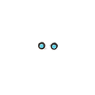 Women's Bilagaana Handmade Mini Round Turquoise Stud Earrings
