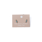Women's Bilagaana Handmade Mini Turquoise Stone Bar with Silver Edges