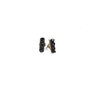 Women's Bilagaana Handmade Small Black Bar Stud Earrings
