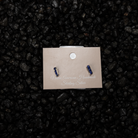 Women's Bilagaana Small Dark Blue Bar Earrings