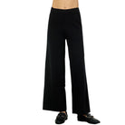 Women's Black Crop Sweater Pants