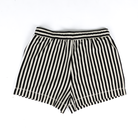 Women's Blu Pepper Black and White Striped Shorts  B6SX1045-B
