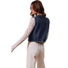 Women's Braided Denim Vest w/ Pockets ST3097E-01