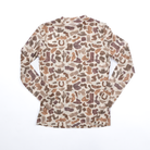 Women's Camo Long Sleeve Mesh Top