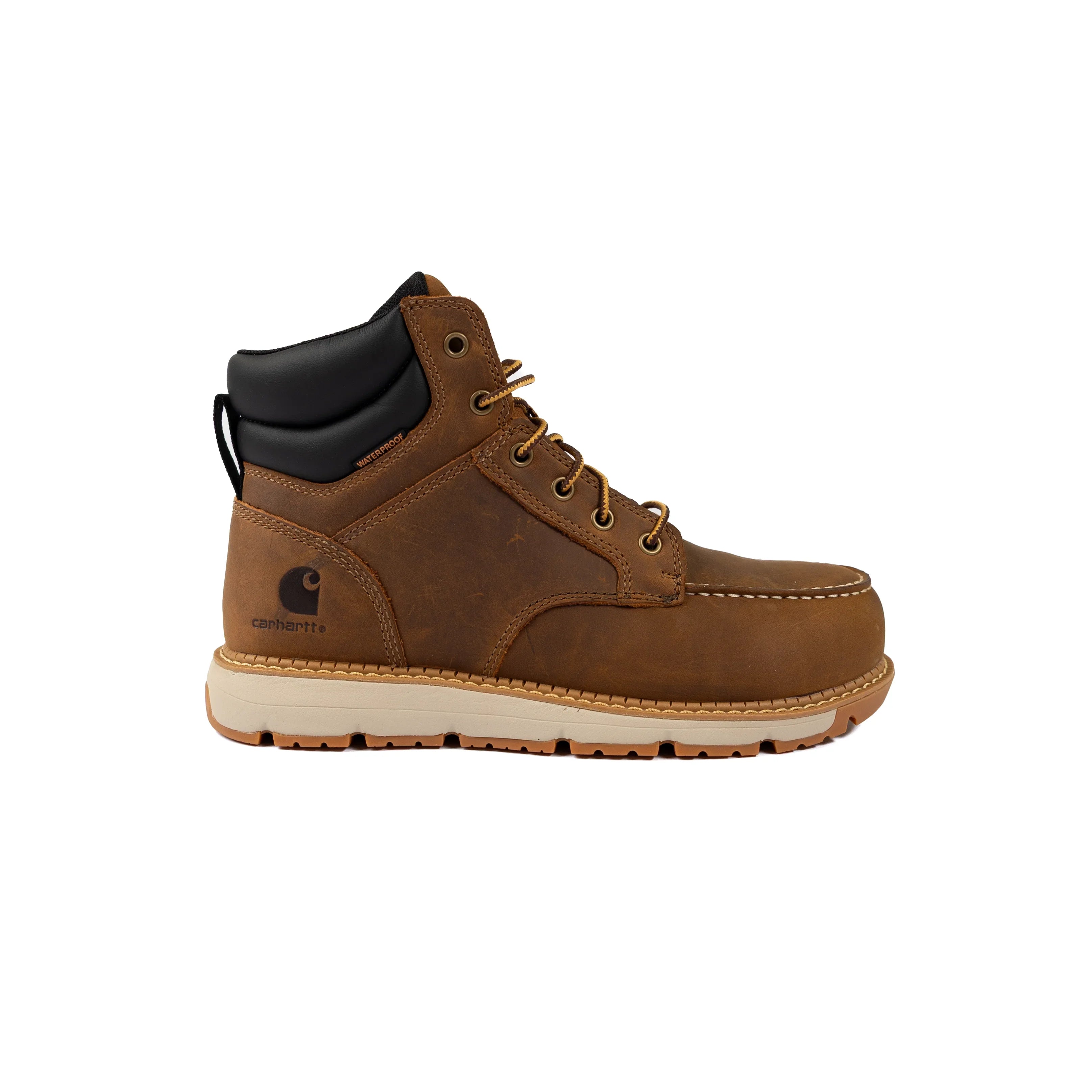 Women's Carhartt Millbrook Waterproof Brown Nano Toe Wedge Work