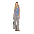 Women's Charcoal Washed Wide Leg Drawstring Lounge Pants J5FP1005-CHAR
