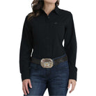 Women's Cinch Black Long Sleeve Arenaflex Shirt MSW9164253
