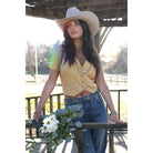 Women's Cinch Gold Sleeveless Vest CTV7532001