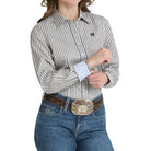 Women's Cinch Tercel Striped Arena Fit Western Shirt MSW9165088