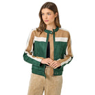Women's Color Blocked Moto Jacket 60861
