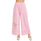 Women's Cotton Candy Mineral Washed Flower Garden Pants HP7013