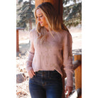 Women's Cruel Denim Long Sleeve Pullover Knit Sweater CTK7523002
