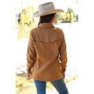 Women's Cruel Girl Brown Shacket CWJ7514001