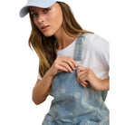 Women's Dandelion Washed Denim Overall Mini Dress TWS1190