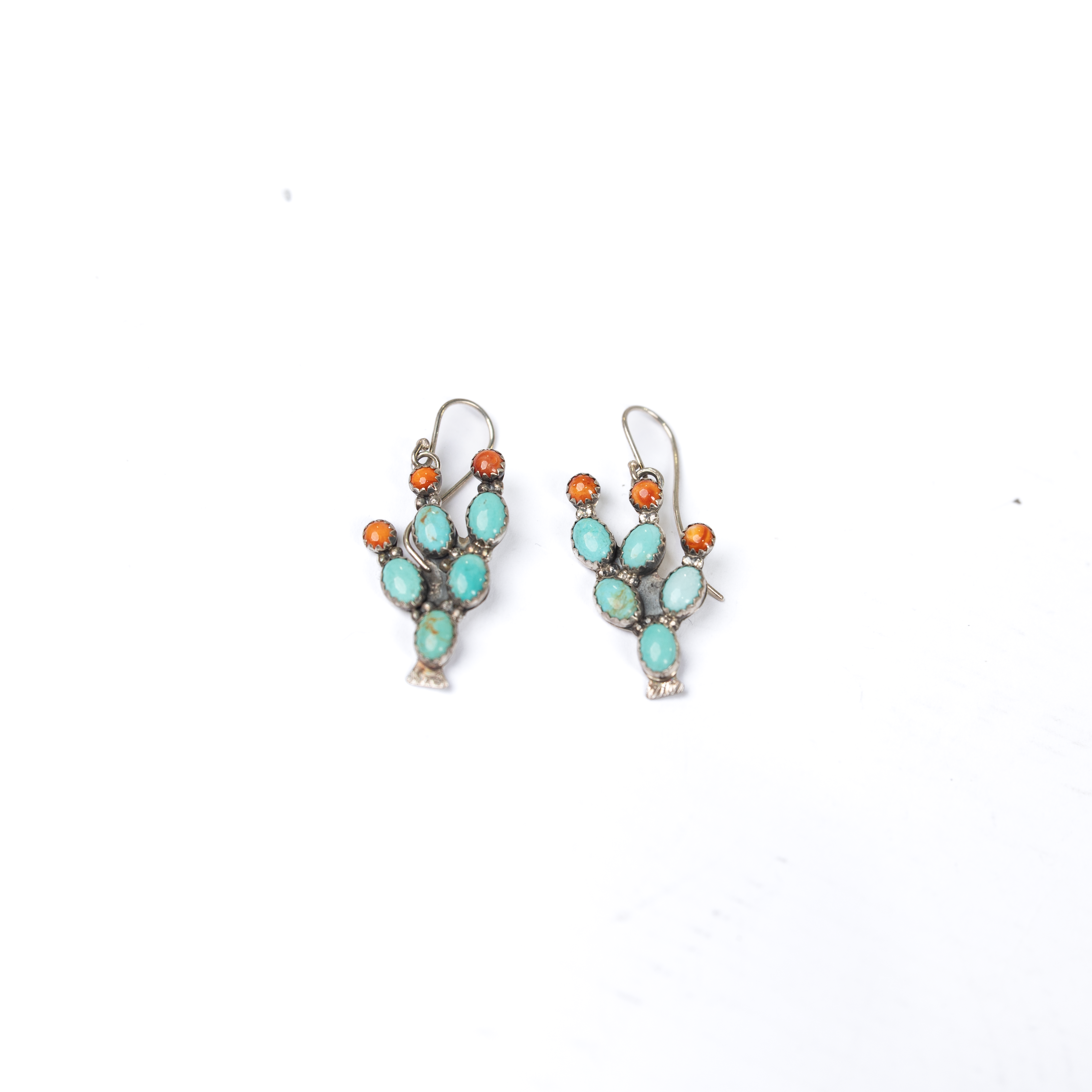 Women's Dangle Cactus French Wire Earrings