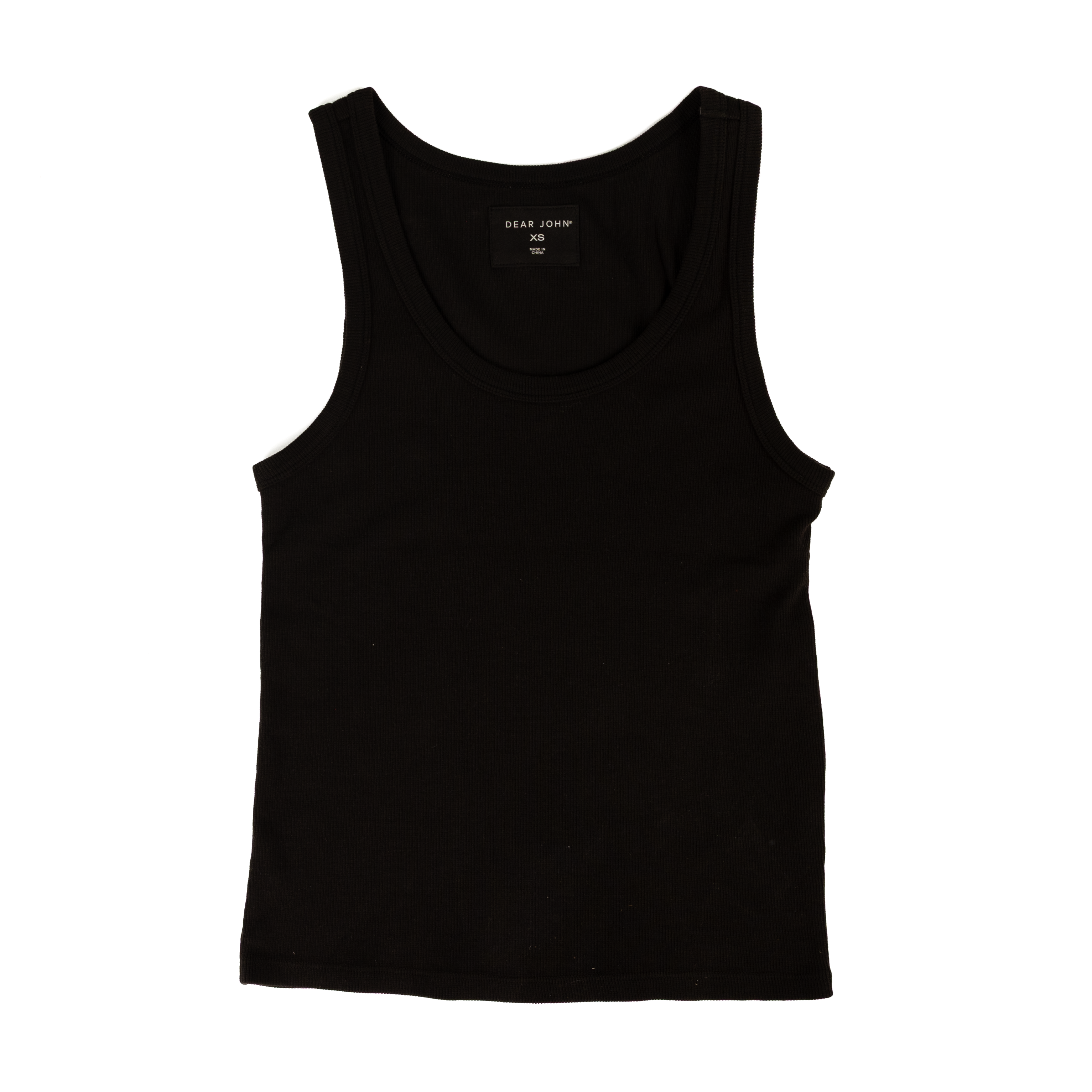 Women's Dear John Black Louise Tank Top DKN2197H4BLK