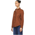 Women's Dear John Chocolate "Star" Long Sleeve Button Up DSH1047W2CHL - Crazy House Western Wear