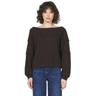 Women's Dear John Chocolate Torte Martella Long Sleeve Top DKN2154W1CTE