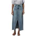 Women's Dear John Vianna Clean Hem Front Slit Denim Skirt DKM82A234NVK - Crazy House Western Wear