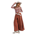 Women's Easel Washed Baby Corduroy Palazzo Pants EB57070