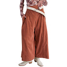 Women's Easel Washed Baby Corduroy Palazzo Pants EB57070