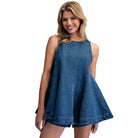 Women's ee:some Dark Denim Sleeveless Top TH15425