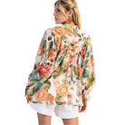 Women's ee:some Floral Printed Button Down Shirt Top TK14239