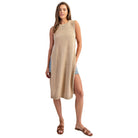 Women's ee:some Side Button Sleeveless Open Longline Sweater SH15117 - Crazy House Western Wear