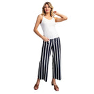 Women's Ee:some White Sleeveless Knit Tank Top SK14836