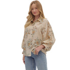 Women's Entro Floral Long Sleeve Blouse T28559
