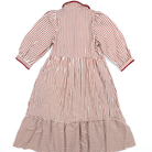Women's Entro Red and White Striped Midi Dress D27342