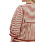 Women's Entro Striped Pattern Blouse T27889