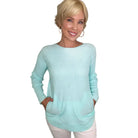 Women's Ethyl New Look Soft Pocket Sweater 2380AQU