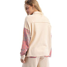 Women's Floral Print Terry Pullover ET71578