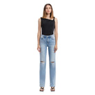Women's Flying Monkey High Rise Distressed Slim Wide Jeans F5781 - Crazy House Western Wear