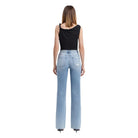 Women's Flying Monkey High Rise Distressed Slim Wide Jeans F5781 - Crazy House Western Wear