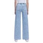 Women's Flying Monkey High Rise Drawstring Waistband Wide Leg Jeans F6065